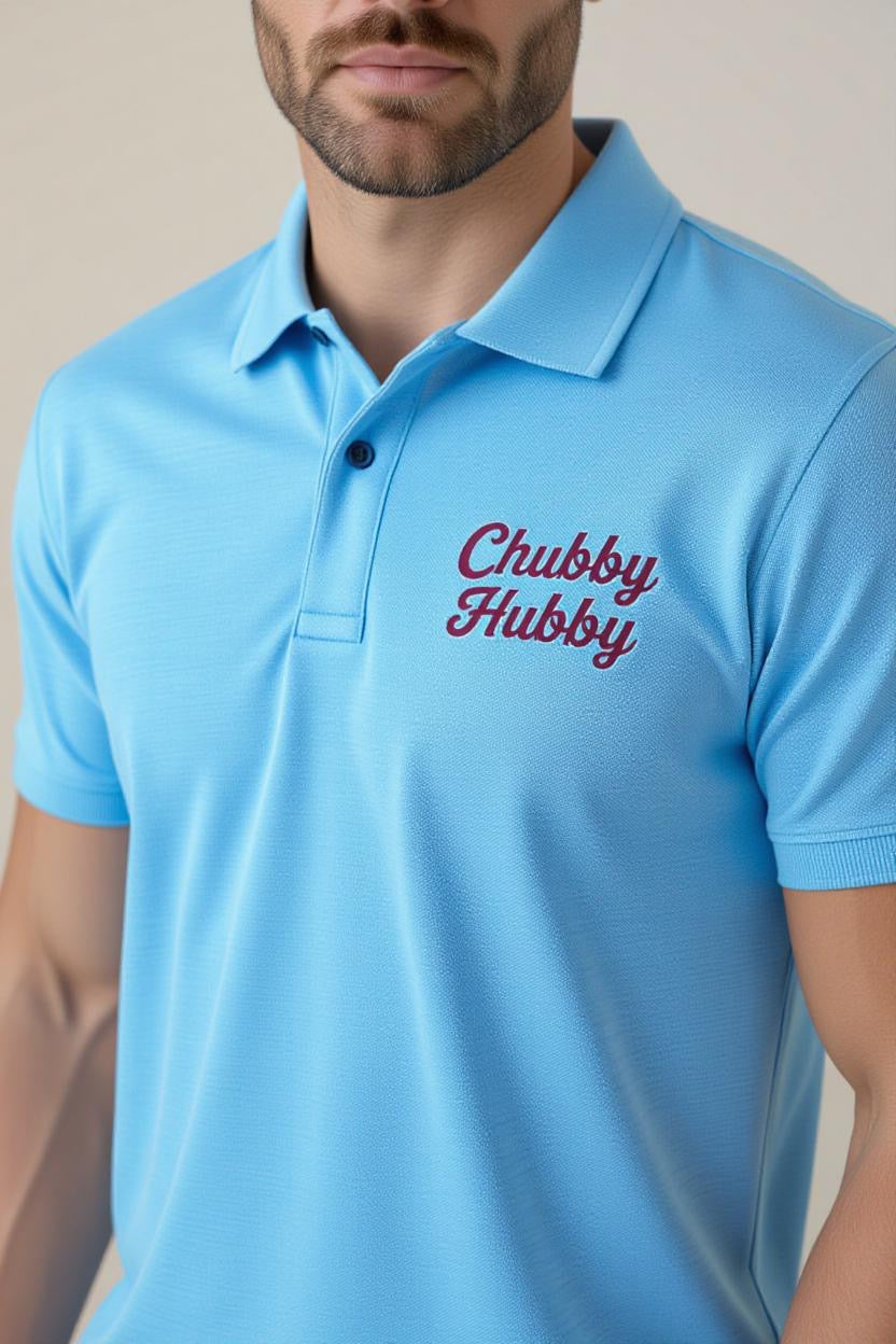 Polo with wordmark logo